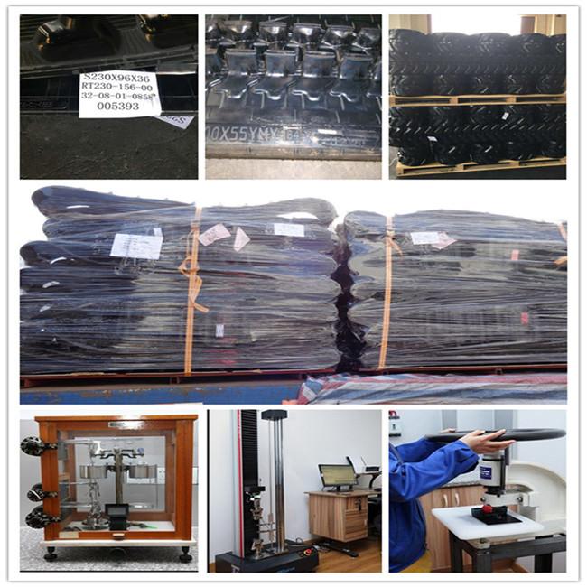 Durable Track Loader Rubber Tracks , Mini Rubber Tracks For Skid Steer