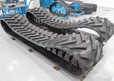 Rubber / Steel Agricultural Rubber Tracks 203mm Pitch With Tread Design