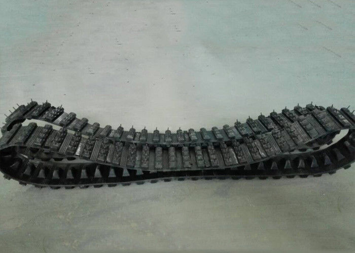 Rubber Material Small Tank Tracks , 50 Link Caterpillar Tracks For Robots