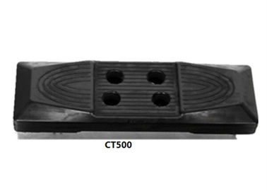 Black Color Excavator Rubber Pads Noise Reduction For Hitachi EX120