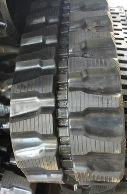 350x55x38  Black Excavator Rubber Track with 90kg/pc Weight