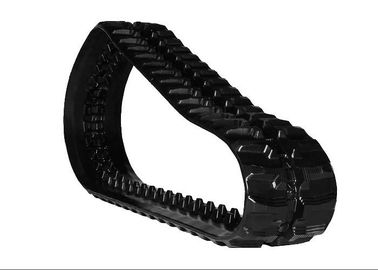 Links 45 Excavator Rubber Tracks Black Color Jointless With One Year Warranty