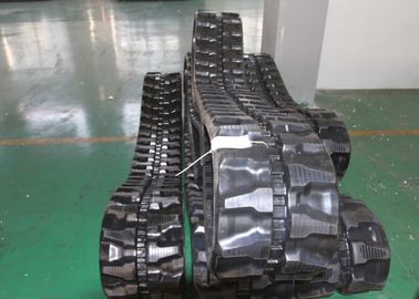 Low Noise Rubber Track Pads For Excavators / Rubber Track Undercarriage 300X52 5X88