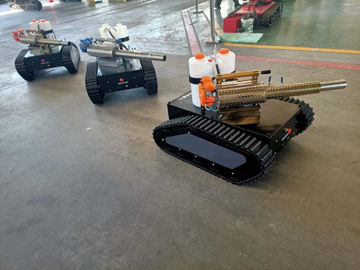 Remote Control Crawler Track Undercarriage With Foggy Machine