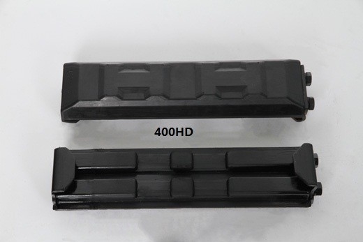 140 Pitch Excavator Rubber Pads Clip On Rubber Track Pads 406mm Length