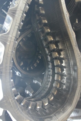 350x55x38  Black Excavator Rubber Track with 90kg/pc Weight