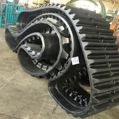 500x100x62 Large Dumper Rubber Track with Less Ground Damage Rubber Track