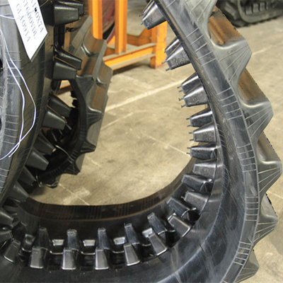 500x100x62 Large Dumper Rubber Track with Less Ground Damage Rubber Track