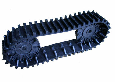 118mm Width Lightweight Robot Rubber Tracks Dial Type Adjustable Length