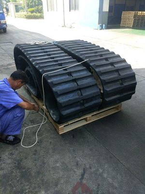 600*125*62  OEM Cralwer Dumper RT800 Dumper Rubber Track