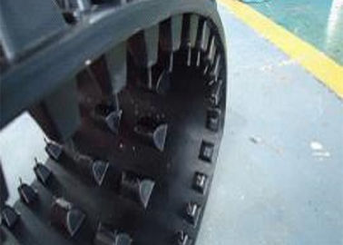 Black Four Wheeler Snowmobile Rubber Track Lightweight Shock Slightly