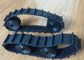 Black Robot Rubber Tracks lawn mover rubber tracks 40mm *9.3mm*66 with nature strong fiber for small prototype Machinery