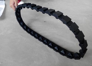 Customized Robot Rubber Tracks Light Weight With Tension / Support Wheels