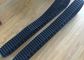 Black Small Snowmobile Rubber Track High Running Speed With 24 Link