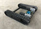 Adjustable Size Rubber Track Undercarriage Chassis For Small Machine Black Color